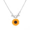 Pearl Sun Flower Necklace Temperament Fashion Sunflower Pendant Sweater AccessoriesPearl Sun Flower Necklace Temperament Fashion Sunflower Pendant Sweater Accessories Silvery