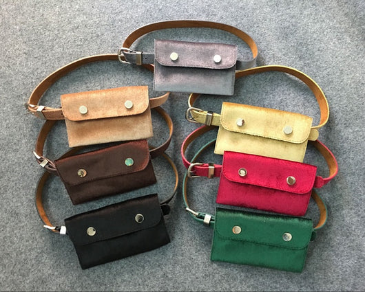 Billetera de Lujo Coreana para Mujer con Bolsillos y Terciopelo Dorado - Image 4