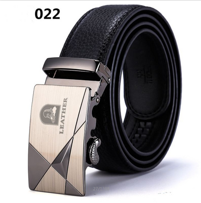 Cinturón de Cuero Ejecutivo para Hombre con Hebilla Automática de Dos Capas - Image 10