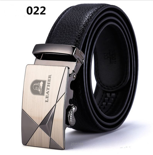 Cinturón de Cuero Ejecutivo para Hombre con Hebilla Automática de Dos Capas - Image 10