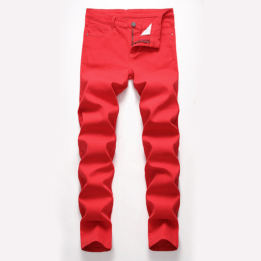 Pantalones Vaqueros Elásticos Casuales Estilo Europeo y Americano para Hombre - Image 26