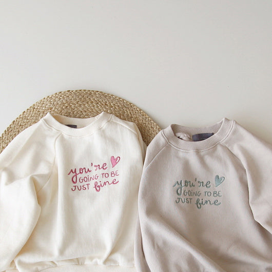 Suéter Infantil Oversize con Bordado de Letras - Manga Larga Cuello Redondo - Image 27