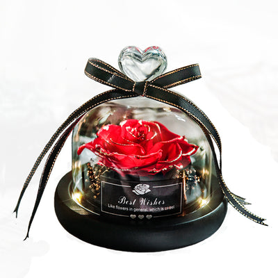 Rosas Eternas con LED en Vidrio - Flores Secas para Decoración y Regalos - Image 2
