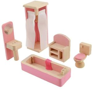 Muebles de Casa de Muñecas de Madera Delicada - Image 12