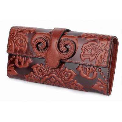 Billetera Larga para Mujer en Cuero Engrasado Premium - Image 8