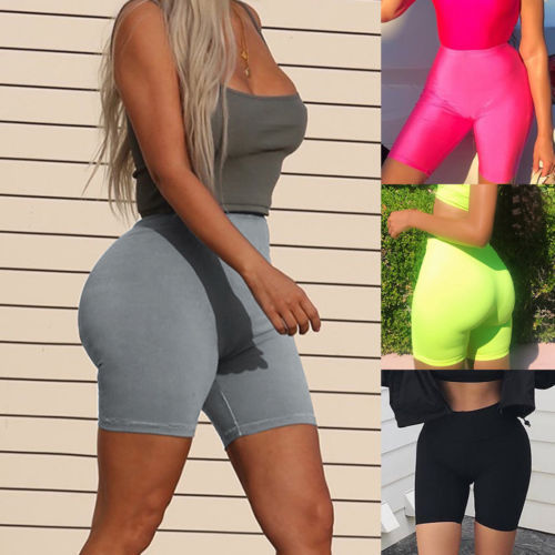 Shorts Deportivos Fluorescentes de Ajuste Suave