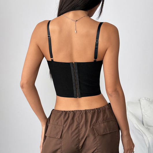Camiseta Ajustada con Encaje y Cierre Frontal - Image 18