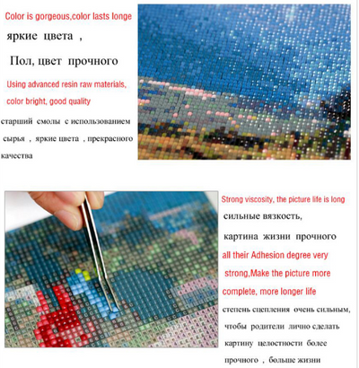 Cuadro de Diamantes 5D - Pintura de Cristales Cuadrados DIY - Image 4