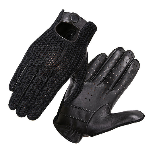 Guantes de Piel de Cabra Antideslizantes para Motocicleta - Image 2