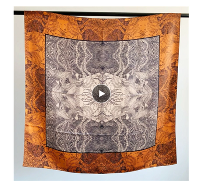 Pañuelo de Seda Satinada Cuadrado - Elegancia Pura - Image 10
