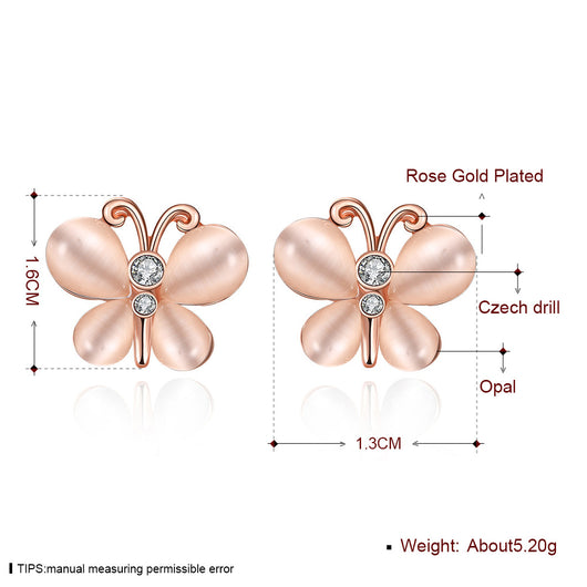 Aretes Mariposa Ojo de Gato para Mujer - Image 3