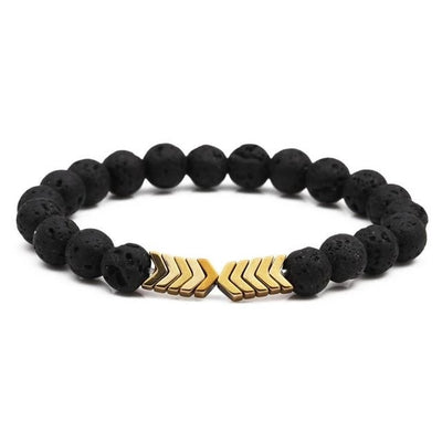 Pulsera de Piedra Natural Volcánica con Magnetismo para Hombre y Mujer - Image 5