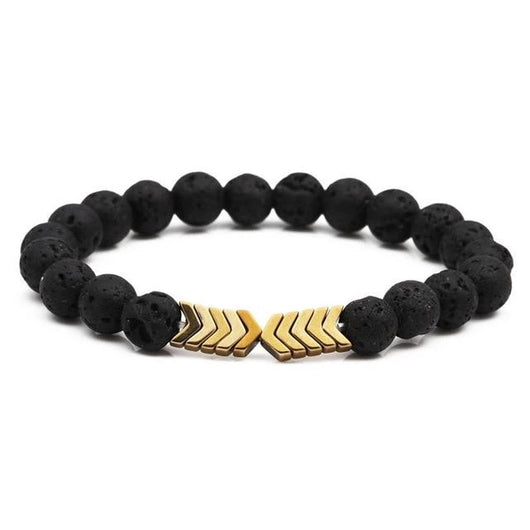 Pulsera de Piedra Natural Volcánica con Magnetismo para Hombre y Mujer - Image 5