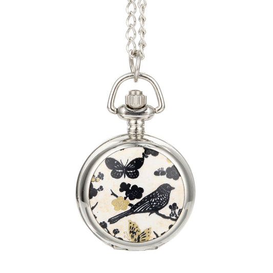 Reloj de Bolsillo Esmaltado Urraca para Mujer