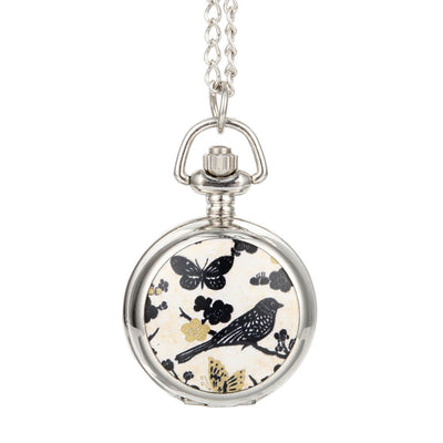 Reloj de Bolsillo Esmaltado Urraca para Mujer