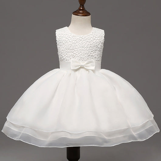 Vestido de Fiesta Elegante para Bebé Niña - Diseño Floral Bordado - Image 7