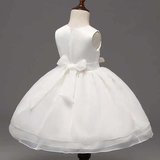 Vestido de Fiesta Elegante para Bebé Niña - Diseño Floral Bordado - Image 3