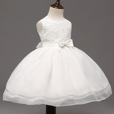 Vestido de Fiesta Elegante para Bebé Niña - Diseño Floral Bordado - Image 2