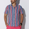 Camisa Casual Masculina de Listras - Design Moderno de Verão