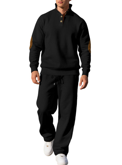 Conjunto Otoñal: Pantalón Casual y Suéter Jacquard con Cuello Alto - Image 15