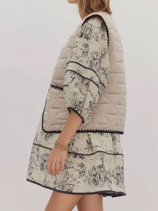 Chaleco Acolchado de Algodón para Mujer - Diseño Elegante Otoño Invierno - Image 8