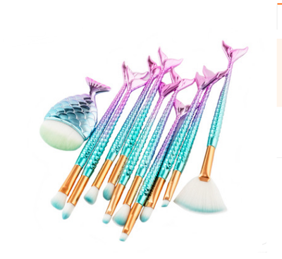 Set de 11 Brochas de Maquillaje Sirena - Colección Completa - Image 3