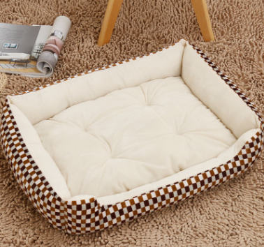 Cama Ortopédica para Perros Grandes - Colchón Acolchado Golden Retriever Otoño Invierno
