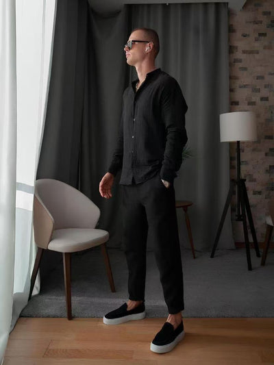 Conjunto Deportivo Casual para Hombre: Sudadera y Pantalón de Estilo Simple - Image 8