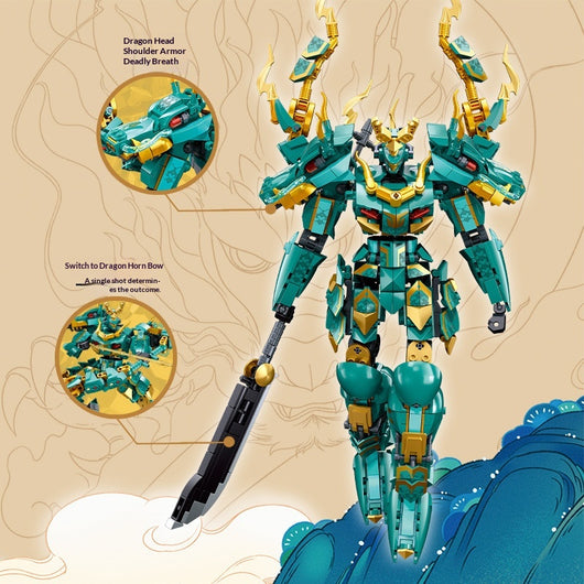 Rey Guerrero Mecánico Qinglong y Baihu - Modelo Coleccionable de Ensamblaje - Image 4
