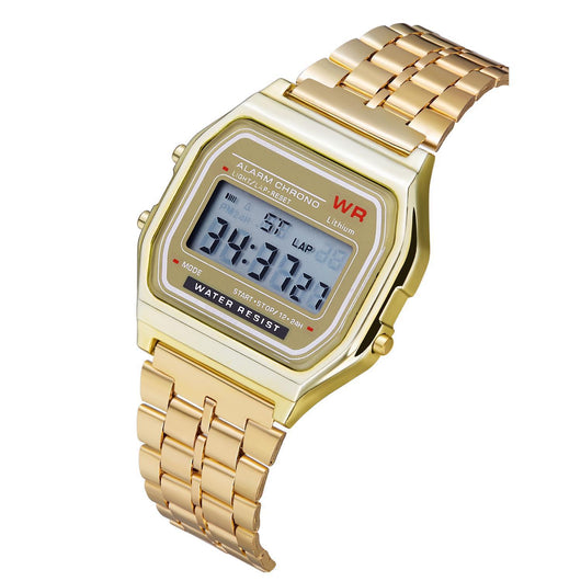 Reloj Electrónico WR F91W con Pulsera de Acero - Image 7