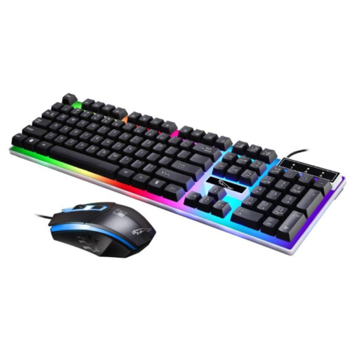 Set Teclado y Ratón Mecánico Gaming con Iluminación LED Suspendida - Image 2