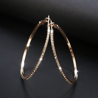 Aretes Coreanos Hueco Personalidad Simple Anillo Elegante - Image 6