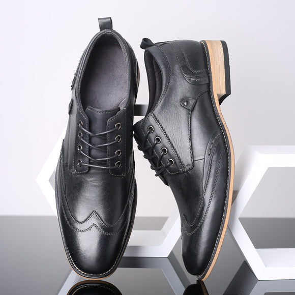 Zapatos de Cuero Ejecutivos con Cordones para Hombre