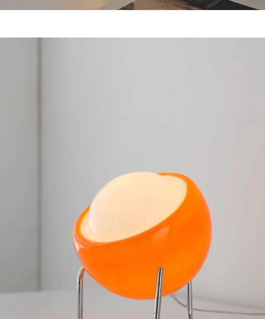 Lámpara de Mesa USB Estilo Crema Bauhaus con Pantalla de Vidrio para Dormitorio - Image 9