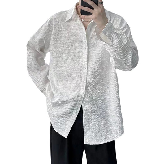 Camisa de Lujo Ligero con Textura Embosada para Hombre - Image 5