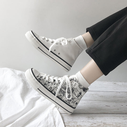Tenis de Lona Altos para Parejas
