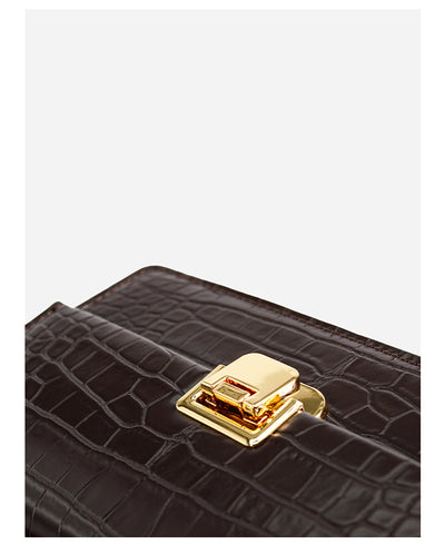 Bolso Baguette de Hombro Único con Patrón Texturizado - Image 12
