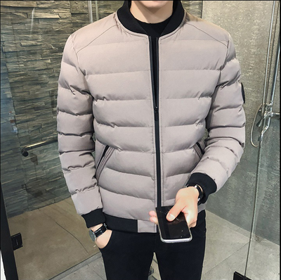 Chaqueta Acolchada con Cuello de Pie para Hombre - Estilo Béisbol - Image 4