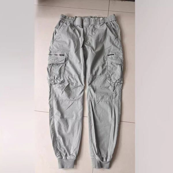 Pantalones de Trabajo Slim Fit Multibolsillos para Hombre