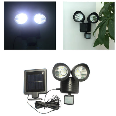 Lámpara Solar Doble con Sensor de Movimiento 22 LED - Iluminación Inteligente para Exteriores - Image 4