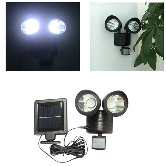 Lámpara Solar Doble con Sensor de Movimiento 22 LED - Iluminación Inteligente para Exteriores - Image 4