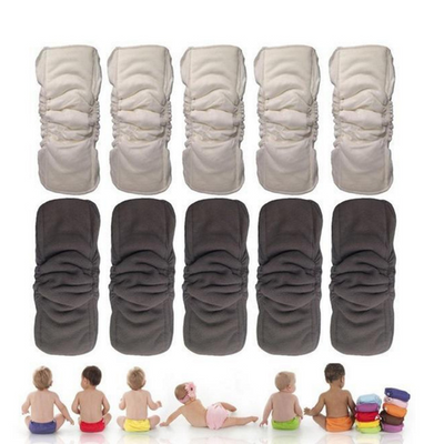 Pañales de Bambú y Algodón con Cordón - 5 Capas Absorbentes