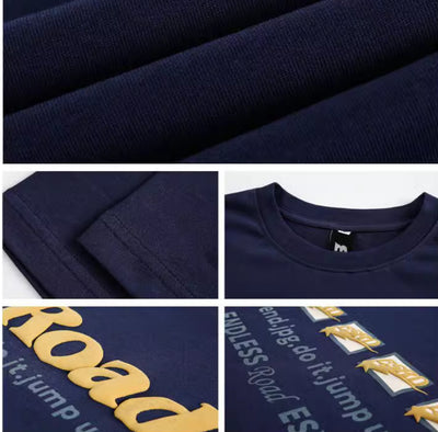 Camiseta de Algodón Estampada Estilo Americano para Mujer - Image 10