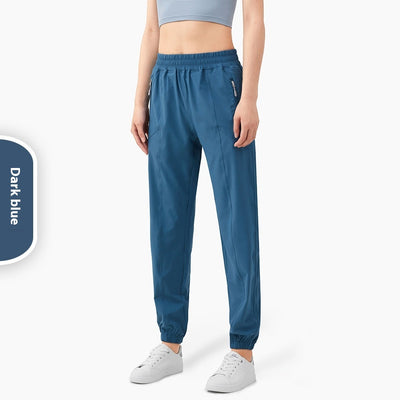 Pantalones Deportivos Cintura Alta con Bolsillos Laterales para Mujer - Ajuste Fitness Melocotón - Image 7