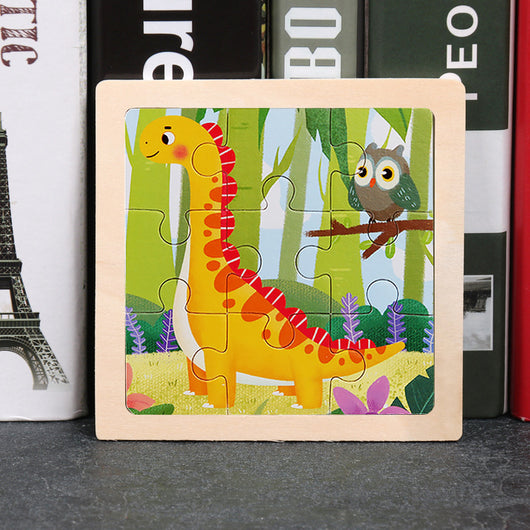 Puzzle de Madera 3D Animales Infantil 9 Piezas con Diseño de Dibujos Animados - Image 35