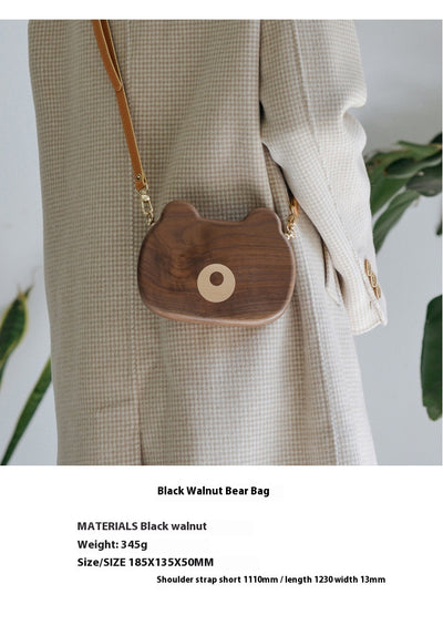 Bolso Bandolera de Madera Personalizado Trendy Log Creative - Image 11