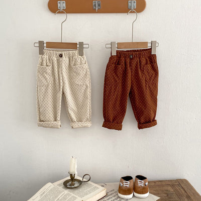 Pantalones de Pana Estampados Sueltos y Cómodos - Image 19