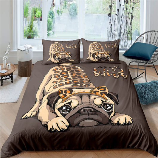 Juego de Cama Estampado 3D con Diseño de Pug - Image 6