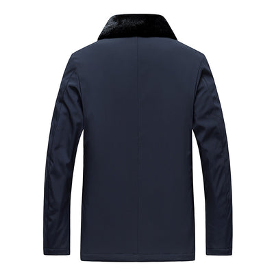 Abrigo Acolchado de Algodón con Cuello de Pelaje Cálido - Image 10