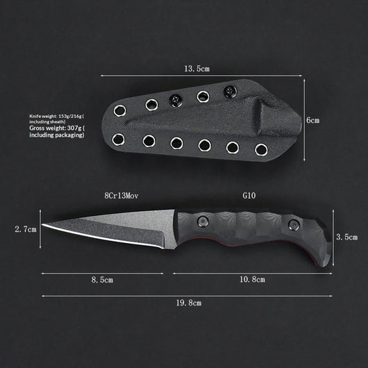 Cuchillo Utility con Mango G10 Antideslizante y Funda K - Image 8